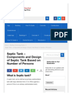 Septic Tank - Components and Design of Septic Tank Based On Population