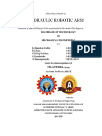 Hydraulic Robotic Arm: Bachelor of Technology IN Mechanical Engineering