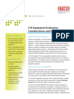 LTE Equipment Evaluation Considerations Selection Criteria PDF