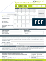 New Sify DSC Application Form