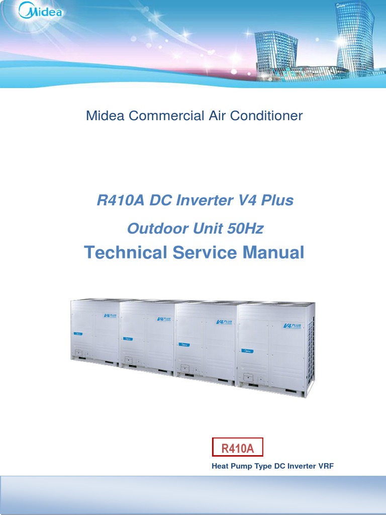 R410a Dc Inverter V4 Plus Outdoor Unit 50hz Technical Service Manual Pdf Electric Motor Air Conditioning