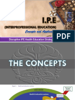 (Interprofessional Education) : Disruptive IPE Health Education Strategy