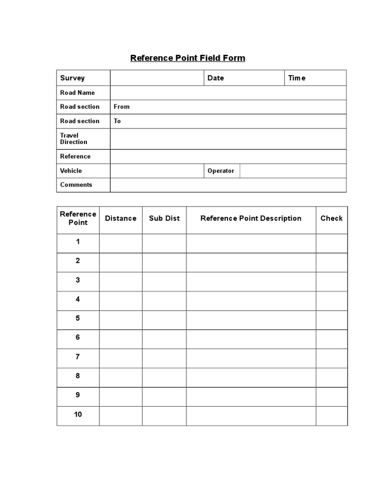 Field Survey Form Example | PDF