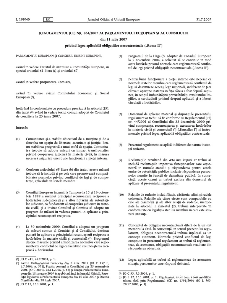 Reg ROMA II PDF | PDF
