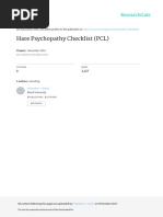 PCL-R Assessment Checklist | PDF