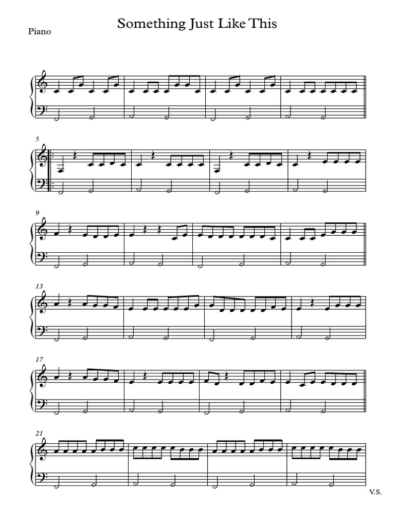 Something Just Like This For Isd Band Piano Musique Populaire Instruments De Musique