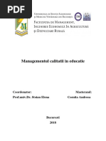 Manag Calitatii Proiect