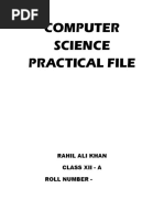 Computer Science Practical File