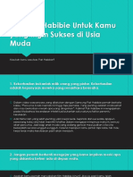 6 Filosofi Habibie Untuk Kamu Yang Ingin Sukses