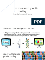 DTC Genetic Testing Version 2.0