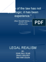 The Life of The Law Has Not Been Logic It Has Been Experience.