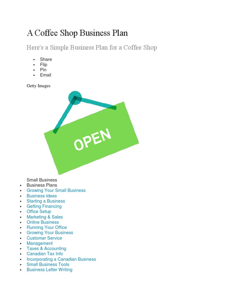 A Coffee Shop Business Planddd Balance Sheet Statement