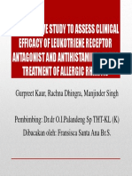 Comparative Study to Assess Clinical Efficacy of Leukotriene