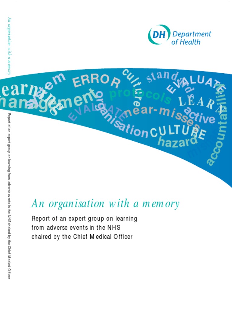 Organisation With A Memory PDF PDF National Health Service Health