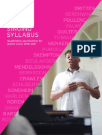 Singing Syllabus 2018 2021