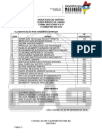 4 Resultado Do Sorteio - Turma Matutino 3ª e 5ª