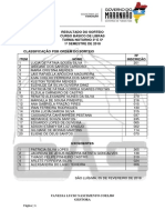 5 Resultado Do Sorteio - Turma Noturno 3ª e 5ª