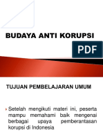 Budaya Anti Korupsi