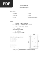 Design of Beam Beam 555 (Long Span) : F ' 21 Mpa F