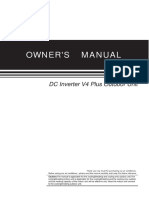 Owner'S Manual: DC Inverter V4 Plus Outdoor Unit