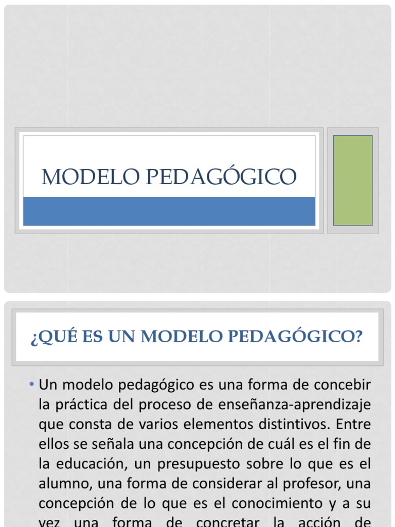 Modelo Pedagógico | PDF | Pedagogía | Ciencia cognitiva