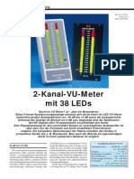 2 Kanal VU Meter Mit 38 LED