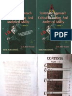 A Systematic Approach To Critical Reasoning & Analytical Ability Book I