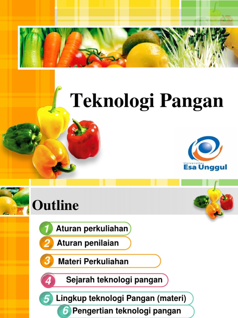 Pengantar Teknologi Pangan dan Sejarahnya | PDF | Kesehatan Holistik ...