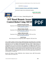 IOT Based Remote Access Human Control Robot Using MEMS Sensor