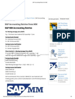 SAP MM Accounting Entries