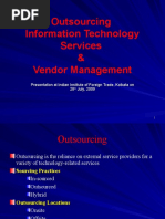 Outsourcing Information Technology Services & Vendor Management