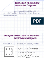 Example: Axial Load vs. Moment Interaction Diagram