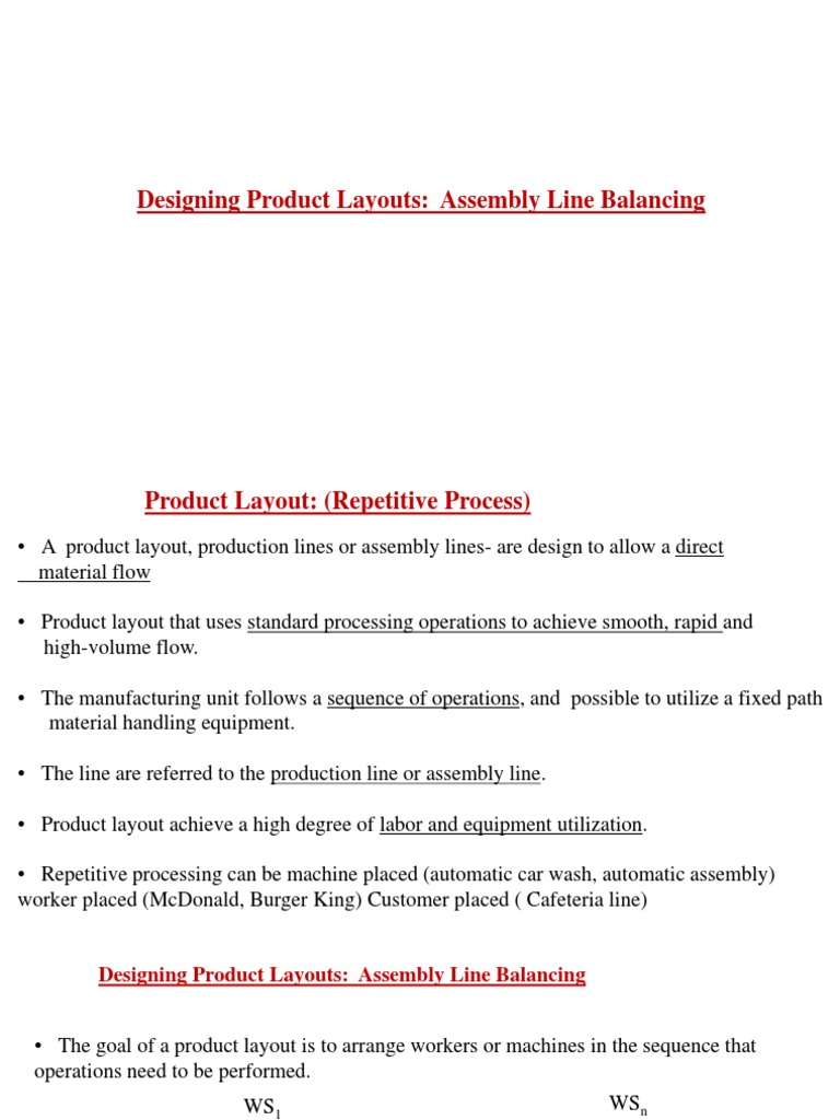 Assembly Line Balancing | PDF | Industries | Computing And Information ...