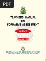 CBSE FA Class IX (Science) Final