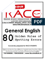 NEW 80 Rules Spotting Error RACE FORMAT NEW PDF