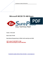 Microsoft MCSD 70-480 Exam: 2017 Latest 70-480 PDF & VCE