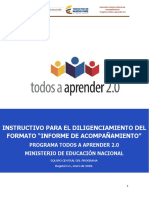 Informe acompañamiento Todos Aprenden