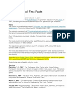 Kyoto Protocol facts on greenhouse gas emission targets