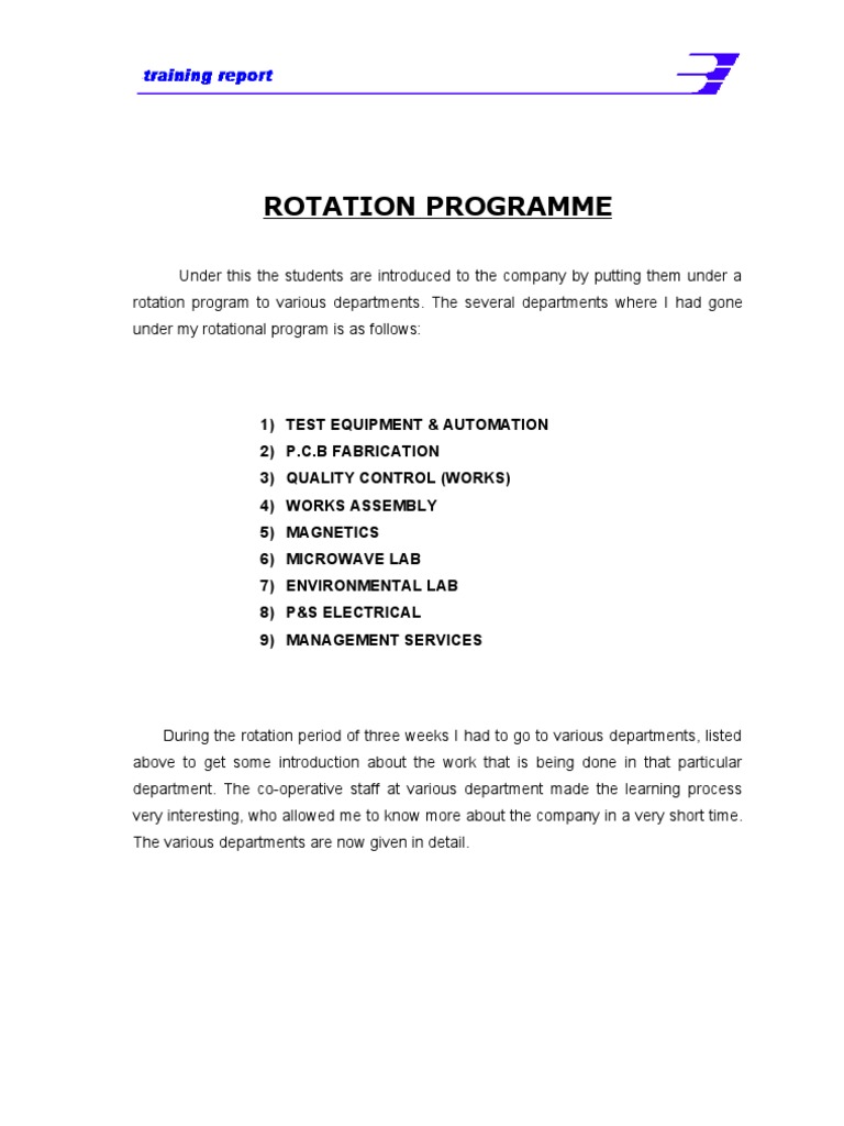 Student Rotation Program Overview | PDF
