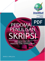 Pedoman Skripsi Program Sarjana Fakultas Ilmu Administrasi