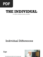 The Individual: By: Arabia, Duchess & Sugatan, Elizabeth