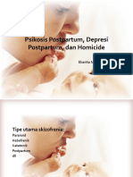 Psikotik Postpartum, Depresi Postpartum, Dan Homicide