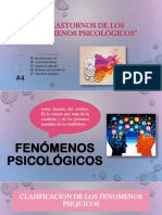 Trastornos fenómenos psicológicos