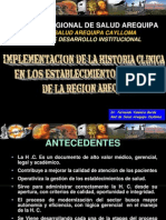Implementacion de La Historia Clinica Integral