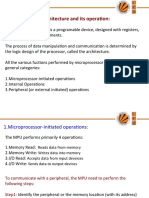 Microprocessor Architecture and Its Operation