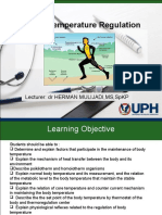 Physiology of Thermoregulation (Dr. Herman)