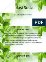 Isolasi Sosial