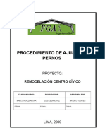 Procedimiento de Ajuste de Pernos