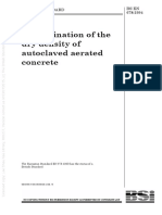 (BS en 678-1994) - Determination of The Dry Density of Autoclaved Aerated Concrete.