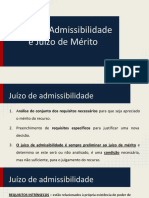 Juízo de Admissibilidade e Mérito